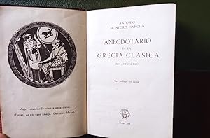 Imagen del vendedor de ANECDOTARIO DE LA GRECIA CLASICA (250 ANECDOTAS) a la venta por Libreria Castrillo