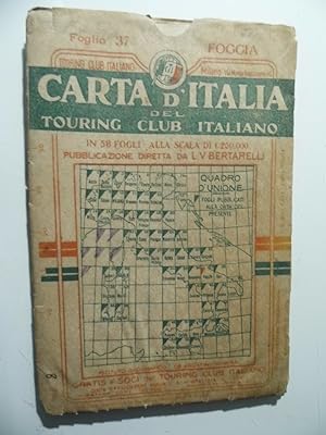 CARTA D'ITALIA DEL TOURING CLUB ITALIANO Foglio 37 FOGGIA