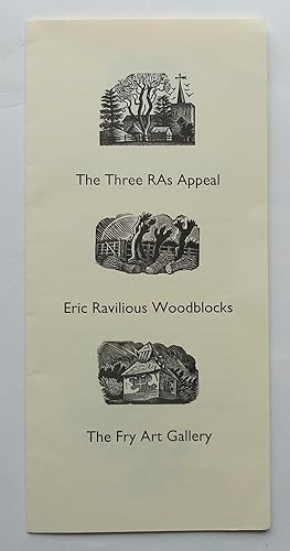 Seller image for The Three RAs Appeal. Eric Ravilious Woodblocks. Brochure for fund raising. for sale by Roe and Moore