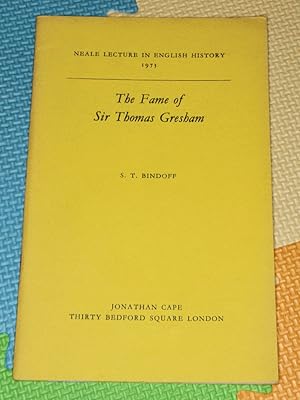 Immagine del venditore per The fame of Sir Thomas Gresham (Neale lecture in English history) venduto da Earthlight Books