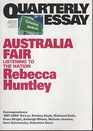 Seller image for Australia Fair: Listening to the Nation: Quarterly Essay 73 for sale by Dromanabooks