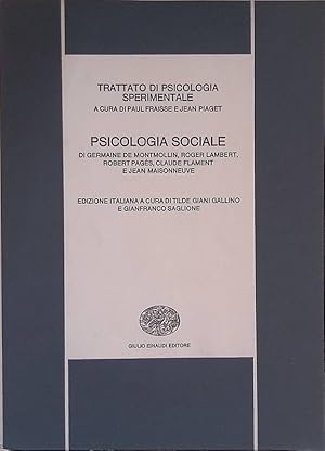 Image du vendeur pour Psicologia sociale mis en vente par FolignoLibri