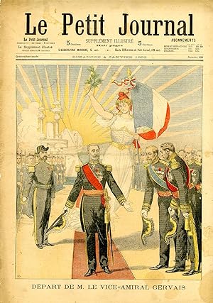 "LE PETIT JOURNAL N°633 du 4/1/1903" DÉPART DE M. LE VICE-AMIRAL GERVAIS / RÉCEPTIONS DU JOUR DE ...