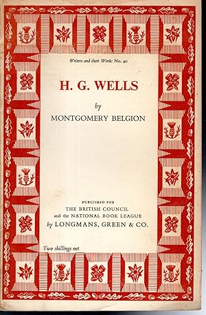 Bild des Verkufers fr H.G. Wells (Writers and Their Work Series,#40) zum Verkauf von Dorley House Books, Inc.