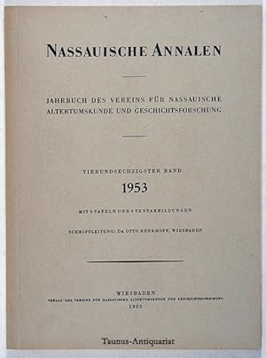 Nassauische Annalen. Jahrbuch des Vereins für Nassauische Altertumskunde und Geschichtsforschung.
