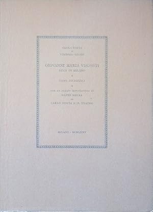 Imagen del vendedor de Giovanni Maria Visconti Duca di Milano. Comi-tragedia a la venta por FolignoLibri