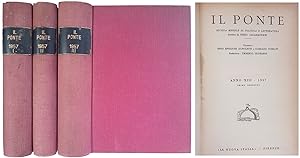 Seller image for Il Ponte. Rivista Mensile di Politica e Letteratura. Anno XIII 1957 Primo semestre. Vol. I-II-III for sale by FolignoLibri