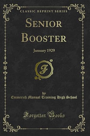 Imagen del vendedor de Senior Booster: January 1929 (Classic Reprint) a la venta por Forgotten Books