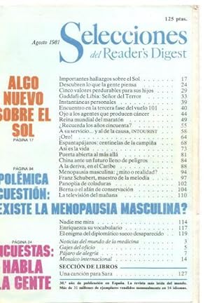 SELECCIONES DEL READER S DIGEST Agosto 1981