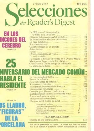 SELECCIONES DEL READER S DIGEST Febrero 1983