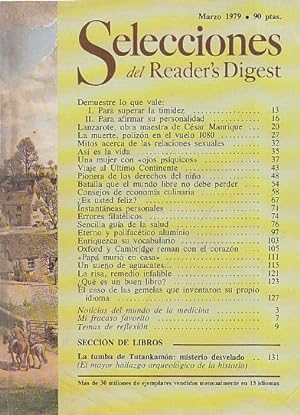 SELECCIONES DEL READER S DIGEST Marzo 1979