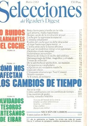 SELECCIONES DEL READER S DIGEST Marzo 1983