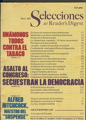 SELECCIONES DEL READER S DIGEST Abril 1981
