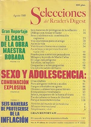 SELECCIONES DEL READER S DIGEST Agosto 1980