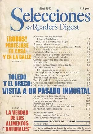 SELECCIONES DEL READER S DIGEST Abril 1982