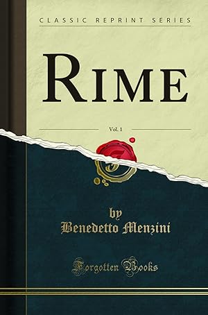 Imagen del vendedor de Rime, Vol. 1 (Classic Reprint) a la venta por Forgotten Books