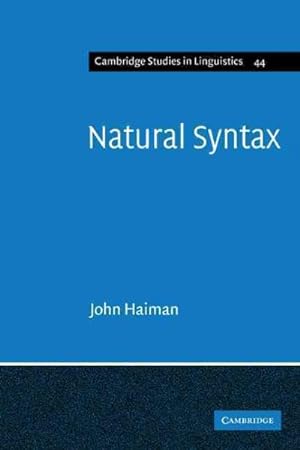 Seller image for Natural Syntax : Iconicity and Erosion for sale by GreatBookPrices