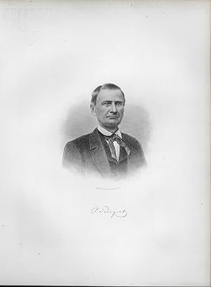 Philip Swigert Portrait, Steel Engraving, with Facsimile Signature