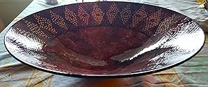 Hand Thrown Decorated Bowl, Signed West.