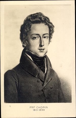 Ansichtskarte / Postkarte Komponist Frederic Chopin, Portrait