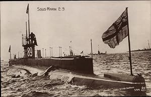 Ansichtskarte / Postkarte Sous Marin E9, 89, Britisches U Boot, Unterseeboot, HMS, Royal Navy