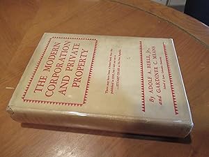 Immagine del venditore per The Modern Corporation And Private Property (Later Printing, 1940) venduto da Arroyo Seco Books, Pasadena, Member IOBA