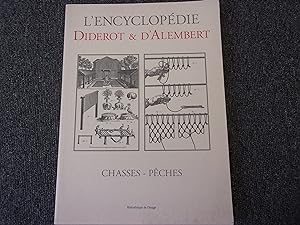 Seller image for CHASSES   PECHES. Encyclopdie Diderot et d'Alembert for sale by occasion de lire