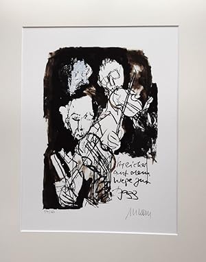 Streicher auf dem Weg zum Jazz. - (Giclée-Print / 2022, Ex. Nr. 57/180)