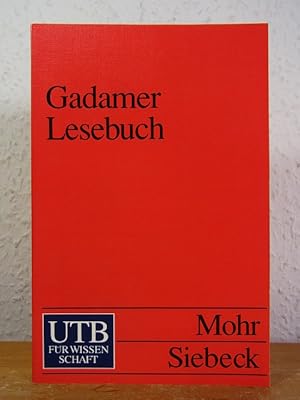 Seller image for Gadamer-Lesebuch for sale by Antiquariat Weber