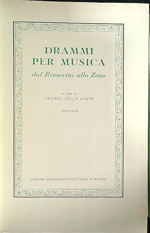 Drammi per musica vol. I