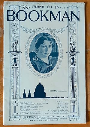 Image du vendeur pour The Bookman February 1929 No.449 / L Aas "Sigrid Undset" / John Freeman "A Story-Teller's Holiday" / Cecil Roberts "Pierre Loti" / Wilfrid Gibson "The Poems of Mary Webb" / W T Allison "Cabadian Literature of To-Day" / Henry C Shelley "Henry Arthur Jones"St. John Adcock "The Finishing School" mis en vente par Shore Books