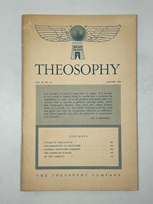 Immagine del venditore per Theosophy ~ Vol. 58, No. 10 venduto da BookEnds Bookstore & Curiosities