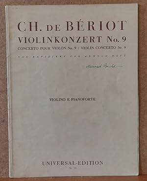 Bild des Verkufers fr Violinkonzert / Concerto pour Violon / Violin Concerto No. 9, Opus 104 (Revus par Arnold Rose) zum Verkauf von ANTIQUARIAT H. EPPLER