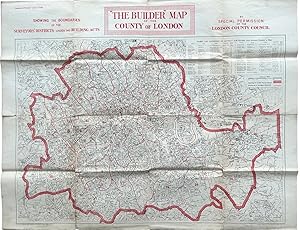 The Builder Map of the County of London; shewing the boundaries of the surveyors' districts under...