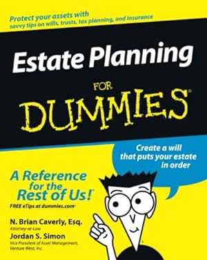 Imagen del vendedor de Estate Planning For Dummies a la venta por -OnTimeBooks-