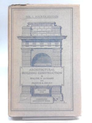 Imagen del vendedor de Architectural Building Construction, Vol 1 a la venta por World of Rare Books