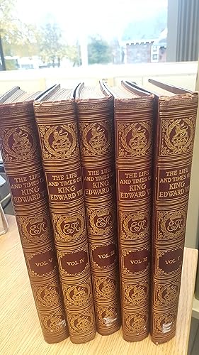 Bild des Verkufers fr The life and times of King Edward VII - Volumes 1 - 5 zum Verkauf von LBL Books