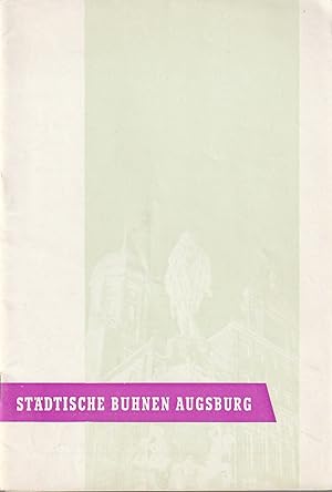 Bild des Verkufers fr Bltter der Stdtischen Bhnen Augsburg Spielzeit 1957 / 58 Heft 10 zum Verkauf von Programmhefte24 Schauspiel und Musiktheater der letzten 150 Jahre