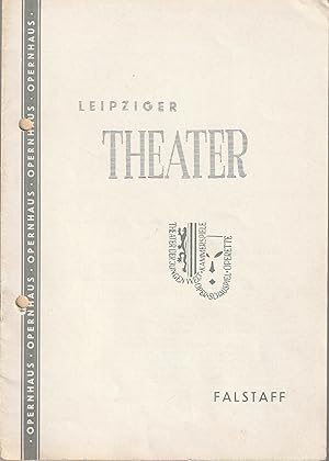 Seller image for Programmheft Giuseppe Verdi FALSTAFF Opernhaus Spielzeit 1959 / 60 Heft 17 for sale by Programmhefte24 Schauspiel und Musiktheater der letzten 150 Jahre