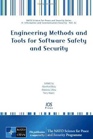 Imagen del vendedor de Engineering Methods and Tools for Software Safety and Security: v. 22 (NATO Science for Peace and Security Series D: Information and Communication Security) a la venta por WeBuyBooks
