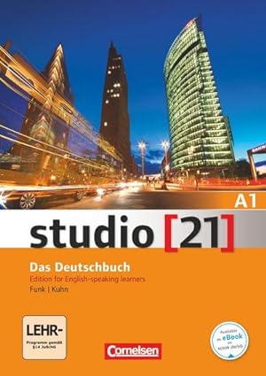 Image du vendeur pour studio [21] Grundstufe A1: Gesamtband - Deutsch-Englisch : Kurs- und bungsbuch mit DVD-ROM. DVD: E-Book mit Audio, interaktiven bungen, Videoclips mis en vente par AHA-BUCH GmbH
