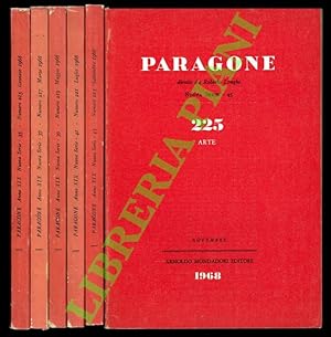 Paragone. Rivista mensile di arte figurativa e letteratura diretto da Roberto Longhi. Arte. 1968.