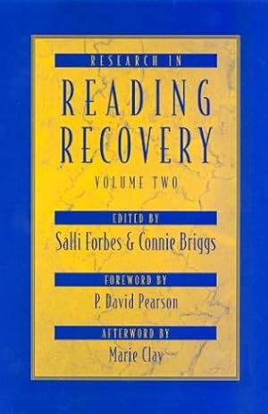 Image du vendeur pour Research in Reading Recovery: Volume 2 mis en vente par Reliant Bookstore
