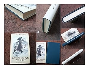 Seller image for Father Browns Weisheit. "The Wisdom of Father Brown". Zwlf Geschichten. Neu bersetzt und herausgegeben von Hanswilhelm Haefs. Gestaltung und Produktion von Urs Jakob. Umschlagzeichnung von Tatjana Hauptmann. for sale by Versandantiquariat Abendstunde