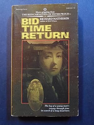 Imagen del vendedor de BID TIME RETURN a la venta por Robert Gavora, Fine & Rare Books, ABAA