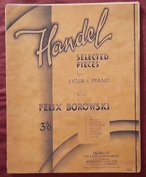 Selected Pieces No. 1 for Viola & Piano (Ed. Felix Borowski)