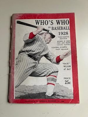 Who's Who in Baseball - 1928 - Hack Wilson Cover