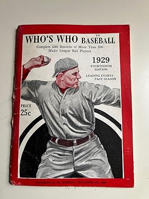 Who's Who in Baseball - 1929 - Mickey Cochrane Cover