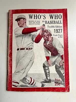Who's Who in Baseball - 1927 - Frank Frisch Cover
