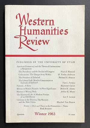 Seller image for Western Humanities Review, Volume 17, Number 1 (XVII; Winter 1963) - includes Pastoral by Raymond Carver for sale by Philip Smith, Bookseller